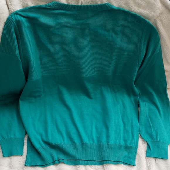 Host Pick 🥂 Vintage Valentino Uomo Teal Sweater - Picture 8 of 9